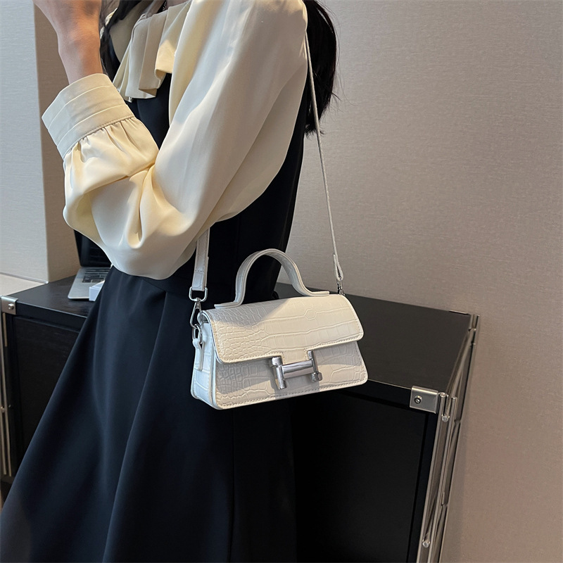 Free Shipping 2025 New Designer Bag High-end Crocodile Pattern Handbag Versatile Shoulder Crossbody Bag For Women High Quality Shopping Bags