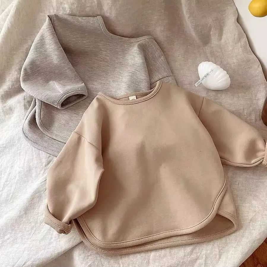Autumn Baby Long Sleeve Tshirts Fashion Boys Top Children Korean Solid Color Tshirt Baby Girls Tee Children Clothes Kids Z250826