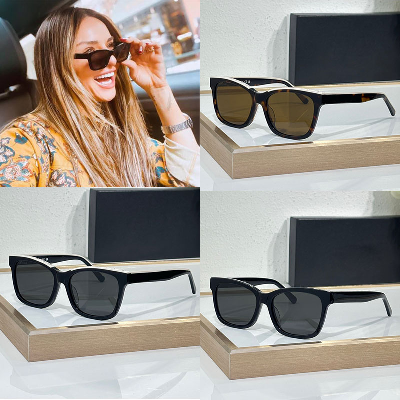 Office Business Women H5417 Square Sunglasses UV400 Polarizing Casual Women Men Glasses Dual Color Splicing Design Frame Acetate Style Designer Lady