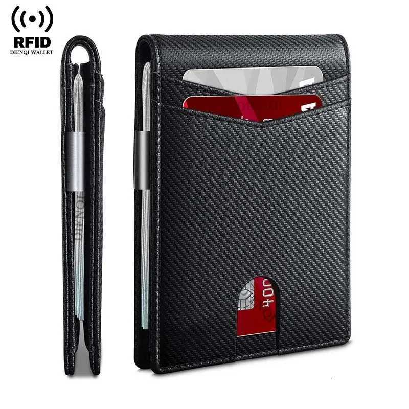 100 Authentic Brand New Genuine Leather Wallet Men Wallet Men Money Bag Purse Slim Thin Wallet for Men Small Short Purse Male Black Wallet Billfold