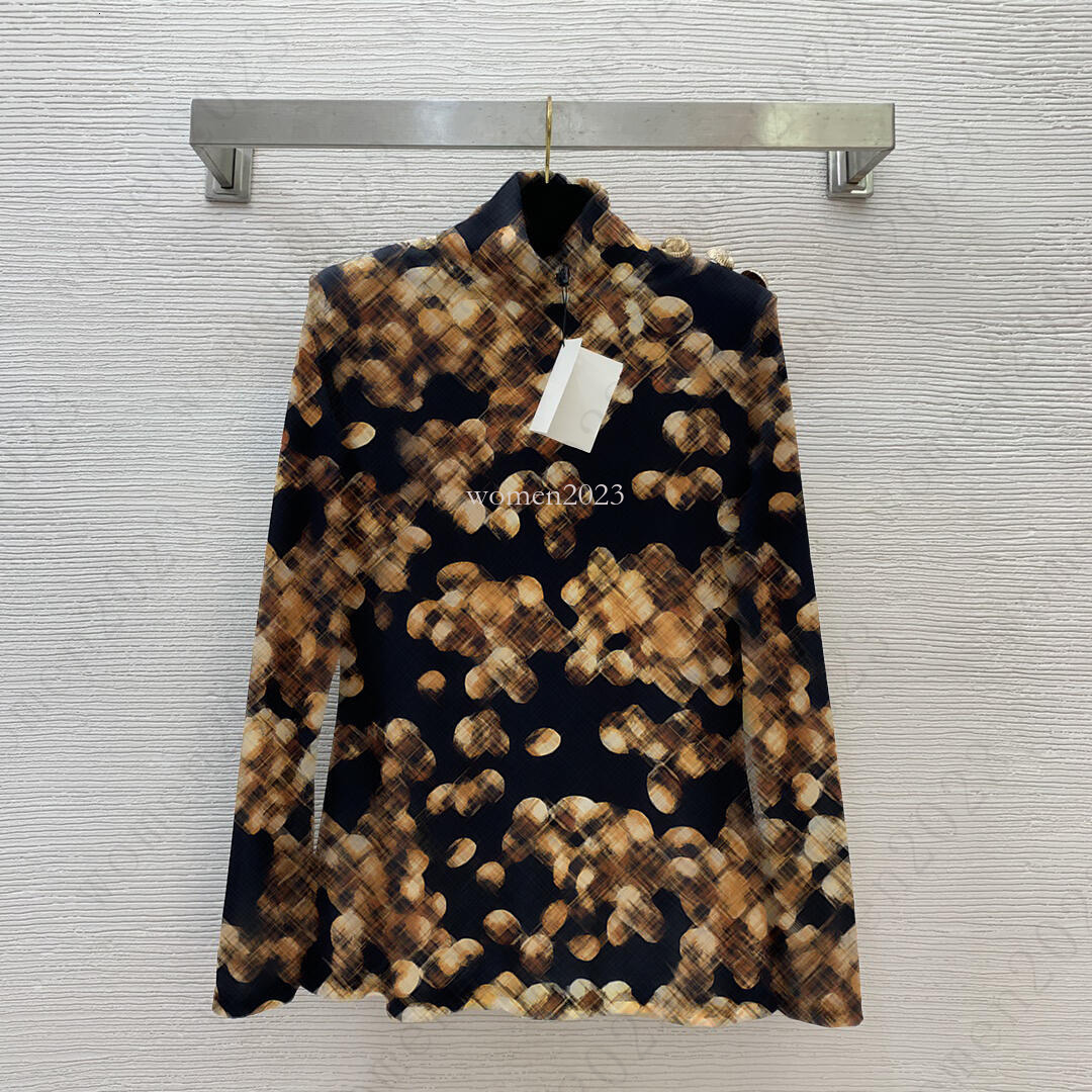 Women blouse Designer shirt brand Velvet base shirt Fashion shirts summer womens clothing LOGO design long sleeve blouse Aug 15