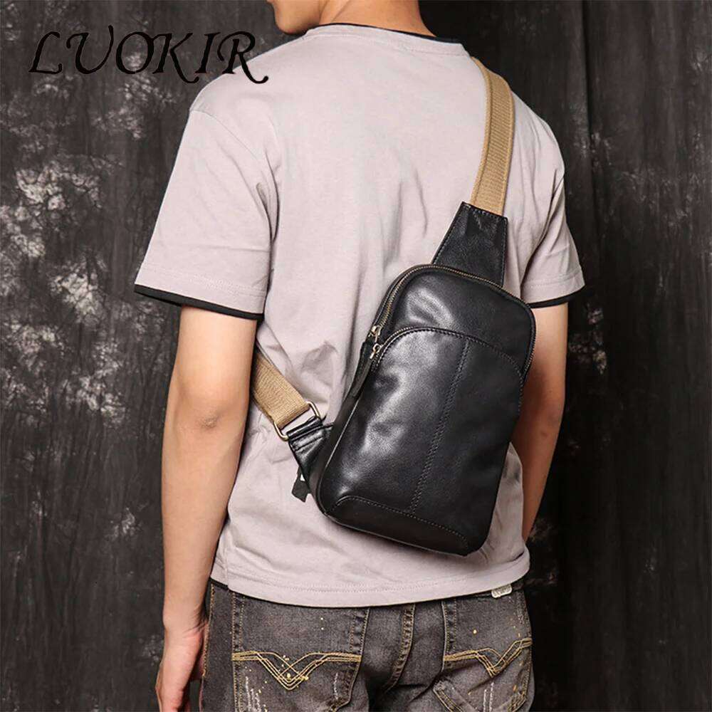 Designer Bags Men's Genuine Leather Shoulder Bag, Women's Cowhide Crossbody Small Backpack, Oilskin Large Capacity Bolsos Para Hombre. Lux