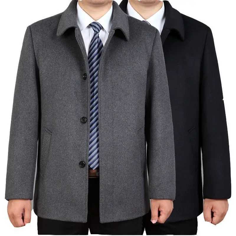 Men Wool Blends Coats Autumn Winter New Solid Color Turn Down Collar High Quality Mens Jacket Luxurious Brand Clothing Y822XJ250826