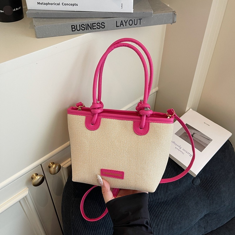 Korean Style Color-Block Patchwork Women's Summer New Lightweight Stylish Handbag Single Shoulder Crossbody Small Square Bag