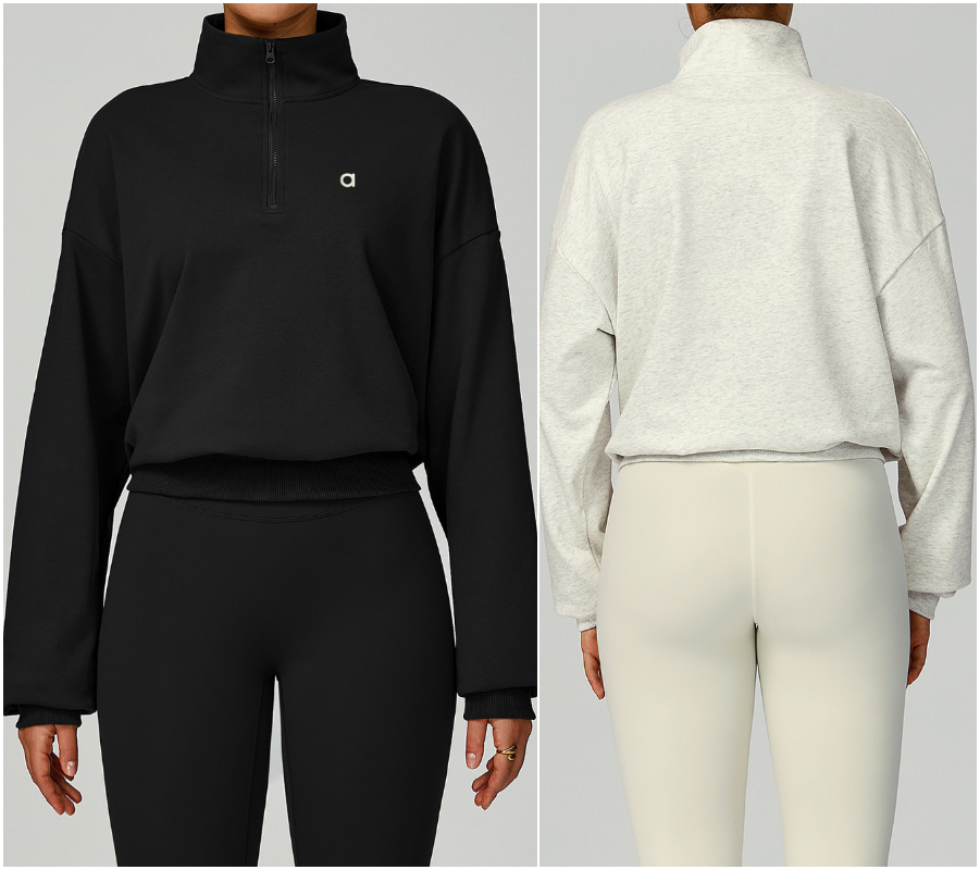 a2040 Women Tops Yoga Outfit Outer Jackets Outdoor Exercise Fitness Running Wear Casual Adult Sportswear Long Sleeve Loose