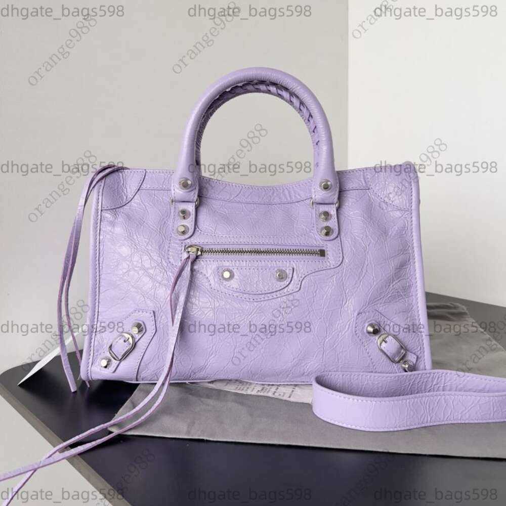 Women Le City Medium Bag Metallized In Silver Designer Bag Classic Motorcycle Bags Fashion Luxury Crossbody Bags Tote Bags Shiny Silver Hardware Hig