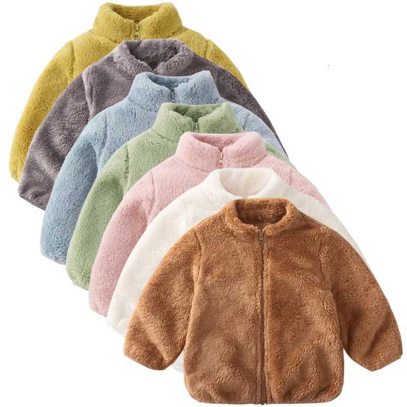 1pcs Boys Girls Autumn Coat Children Winter Thermal Fleece Jacket Kids Coats Double Sided Velvet Outerwear Baby Warm Clothes Z250826