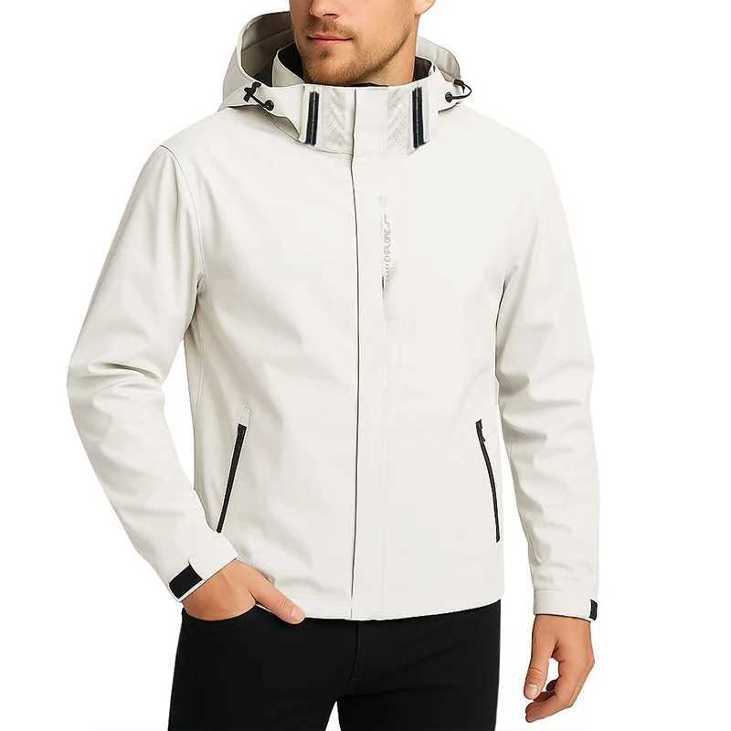 Outdoor New Style Waterproof Raincoat Lightweight Hooded Jacket Windproof Jacket for Hiking Mountaineering Casual Street WearXJ250826