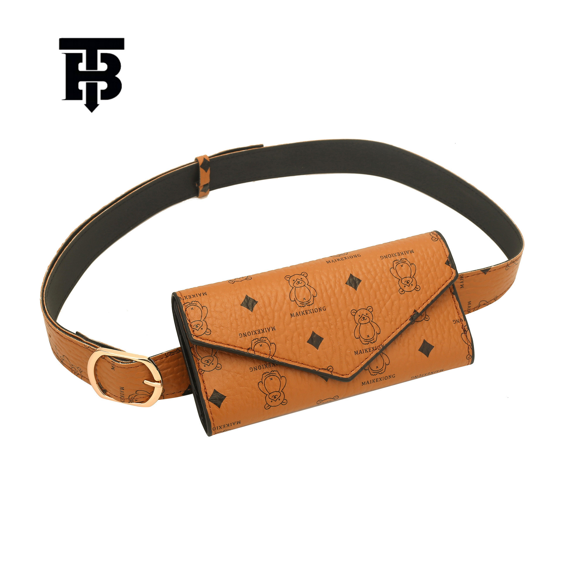 TB BHULAMTE Fashion Women's Belt Waist Bag Fashion Matching PU Flip Luxury Wallet Free Shipping Designer Portable Card Bag Coin Strap