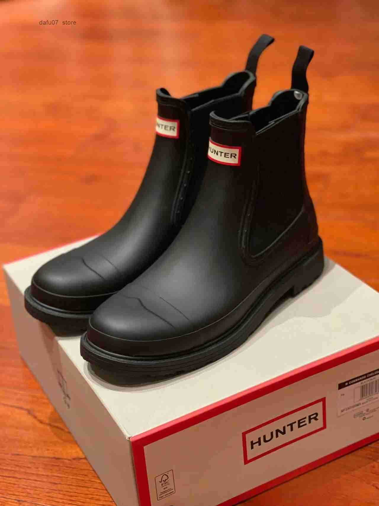 Wellington Rain Boots Womens Red Rain Boots Women Rubber Ankle Booties Waterproof Casual Shoes for Daily Wear Z250826