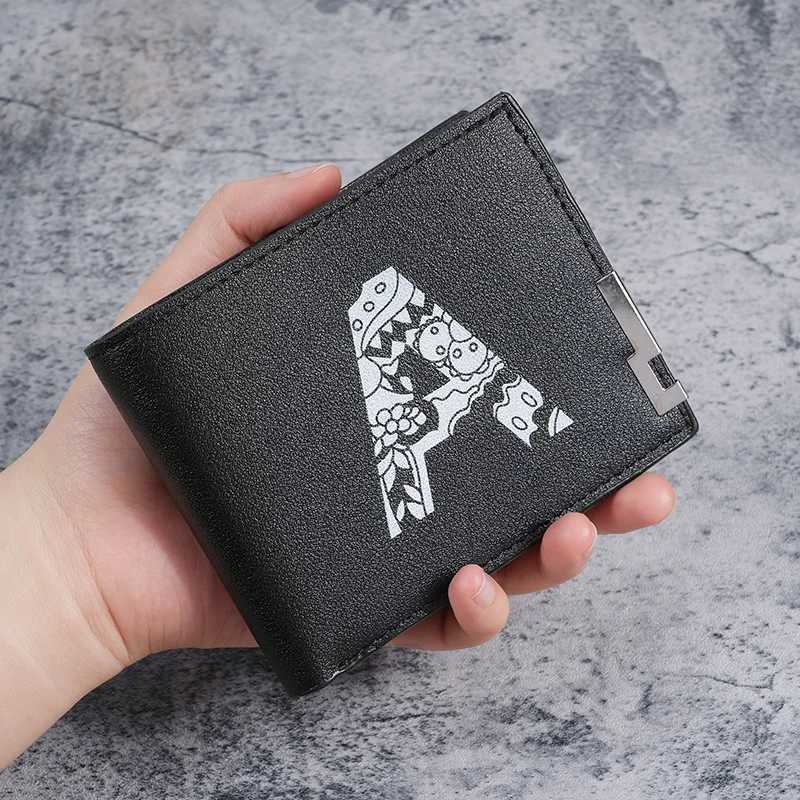 Crossborder wallet for men to send boyfriends and husbands short wallets retro printed mens change W250826