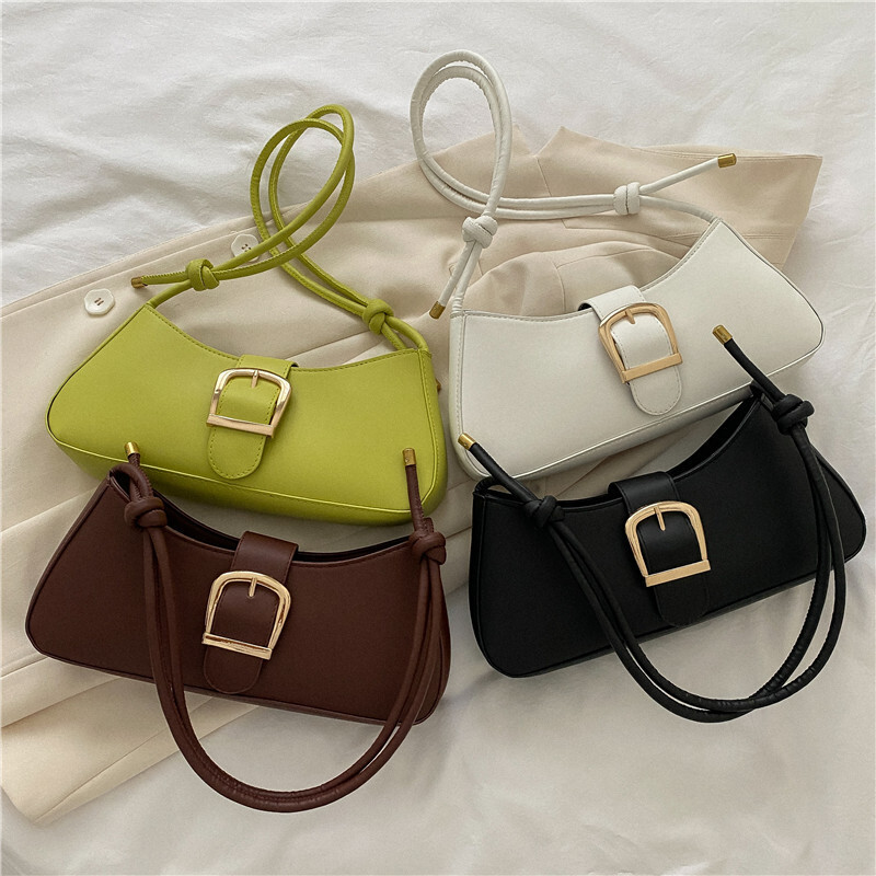 Solid Color Trendy Small for Women, Summer New Fashion Crossbody Bag, Textured Shoulder Underarm Bag