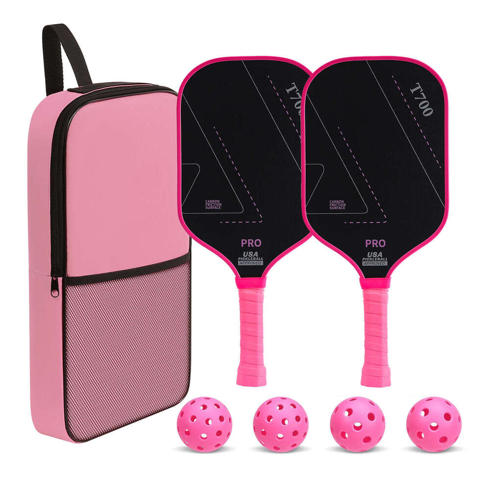 Full Carbon Fiber Racket Graphite T700 Rough Matte Outdoor Sports Extended Pickleball Paddle