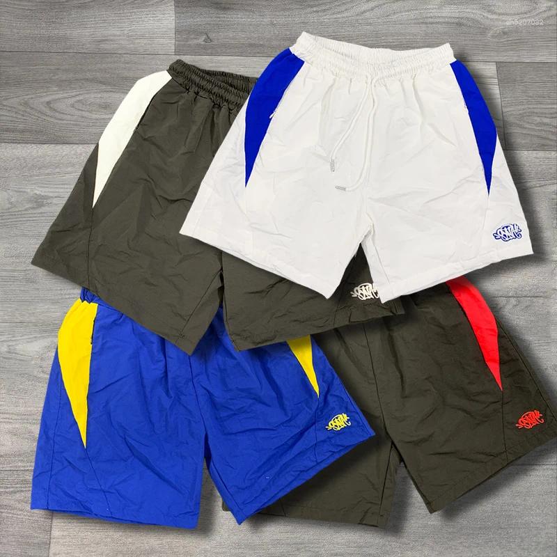 Men's Shorts Casual Hip-Hop Short 2025 American Retro Trendy Brand Streetwear Summer Contrasting Print