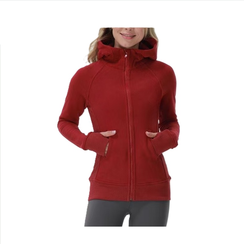 Designer Women's Yoga hoodie Outfits Sports Leisure Full Zip Jacket Coat Plush Hoodie Workout Gym Clothes yoga fabulous zipper Embroidery yoga