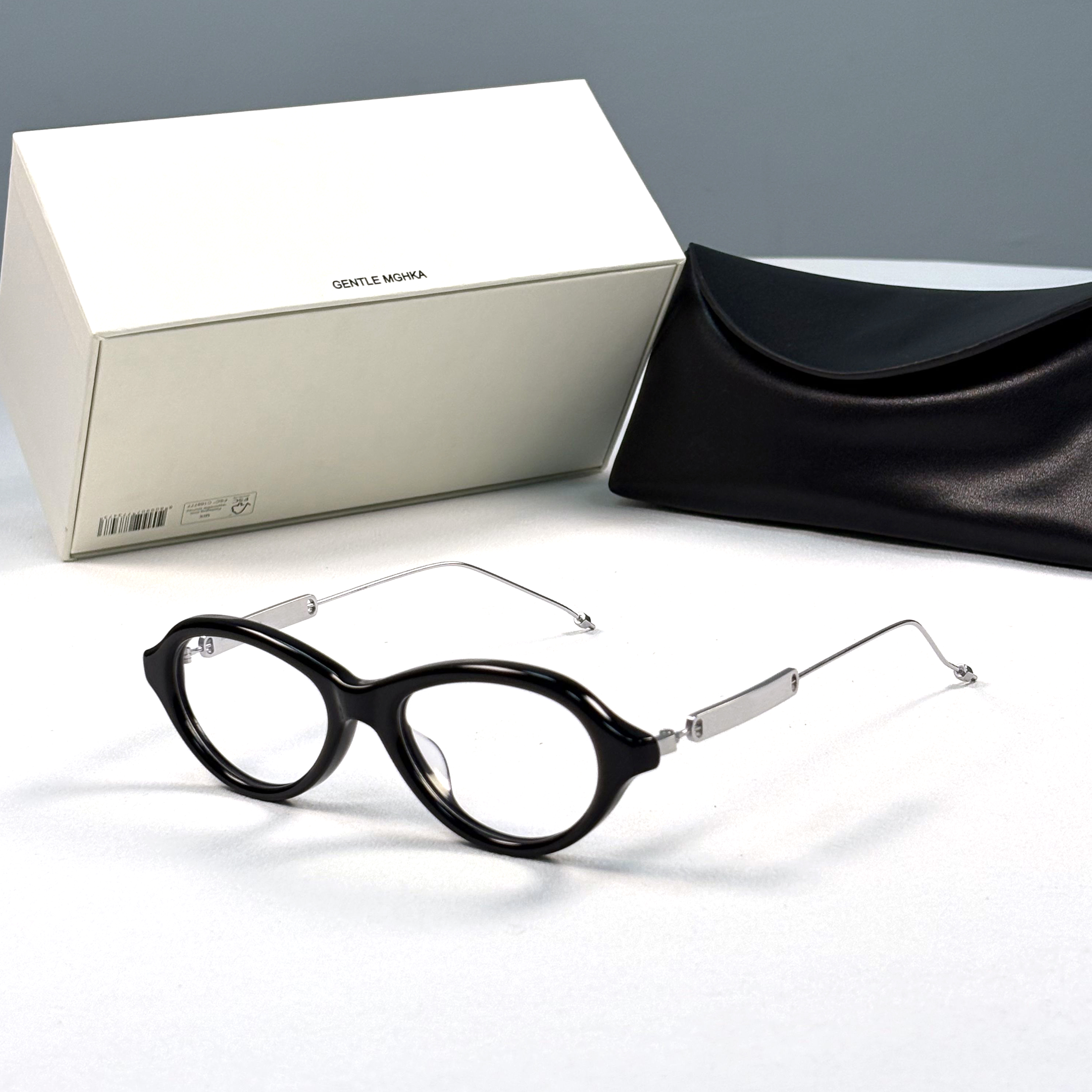 Fashion korea maison Retro Optical Glasses gentle Acetate Round MM214 Eyeglasses frame men women GM Glasses Titanium eyewear myopia Prescription eye