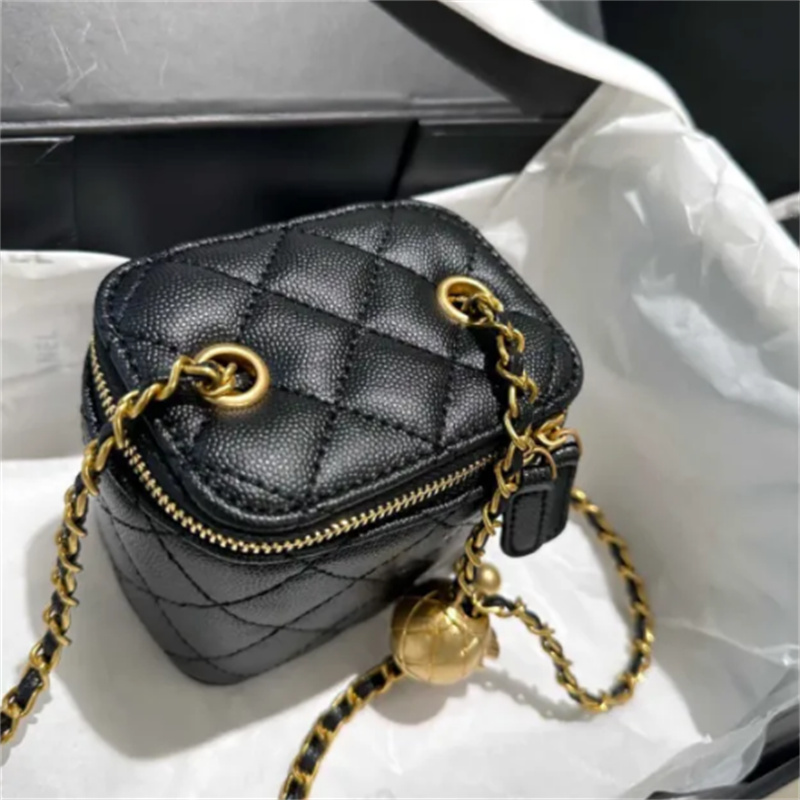 Designer Mini Cosmetics Bags Luxury Women Cross Body Bag Crossbody Make up Makeup Bags Leather Classic Fashion leather caviar bags