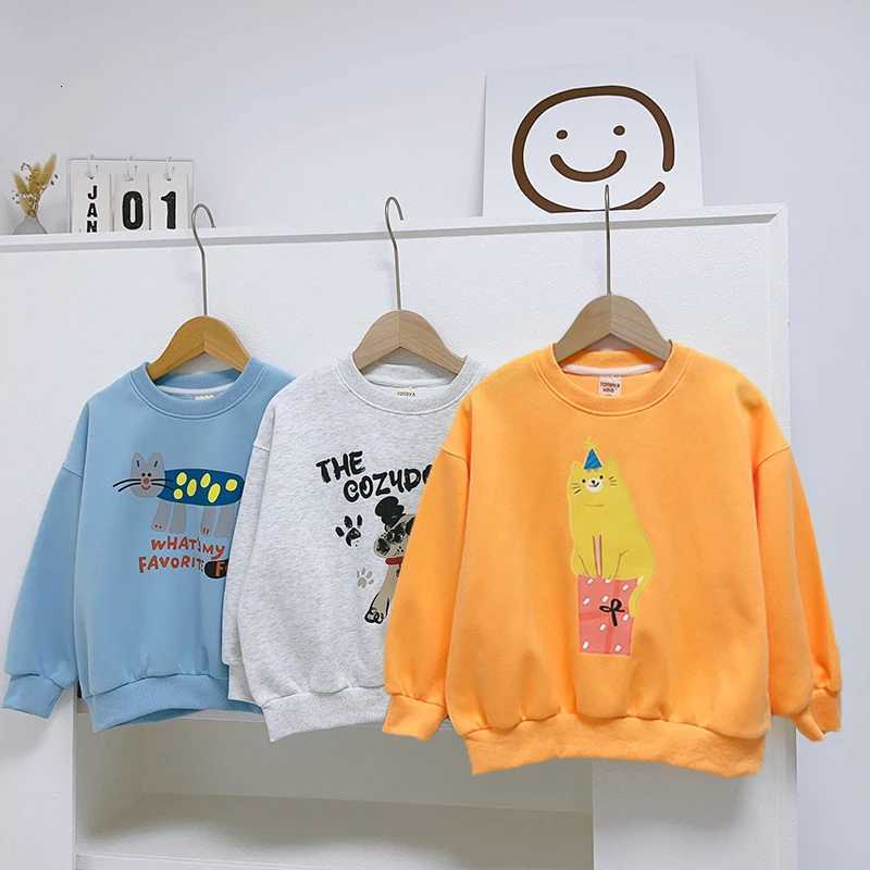 Girls Fashionable Sweatshirt 38 Years Old Children Pullover Spring And Autumn New Boys Long Sleeve Top Z250826