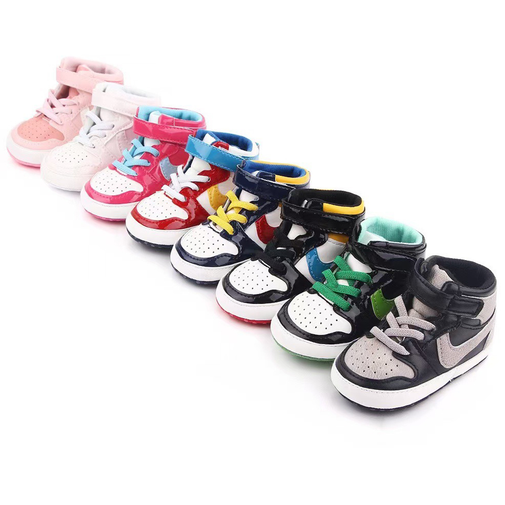 Fashionable baby shoes trendy baby high top casual sports shoes first step walking shoes for boys and girls aged 0-18 months