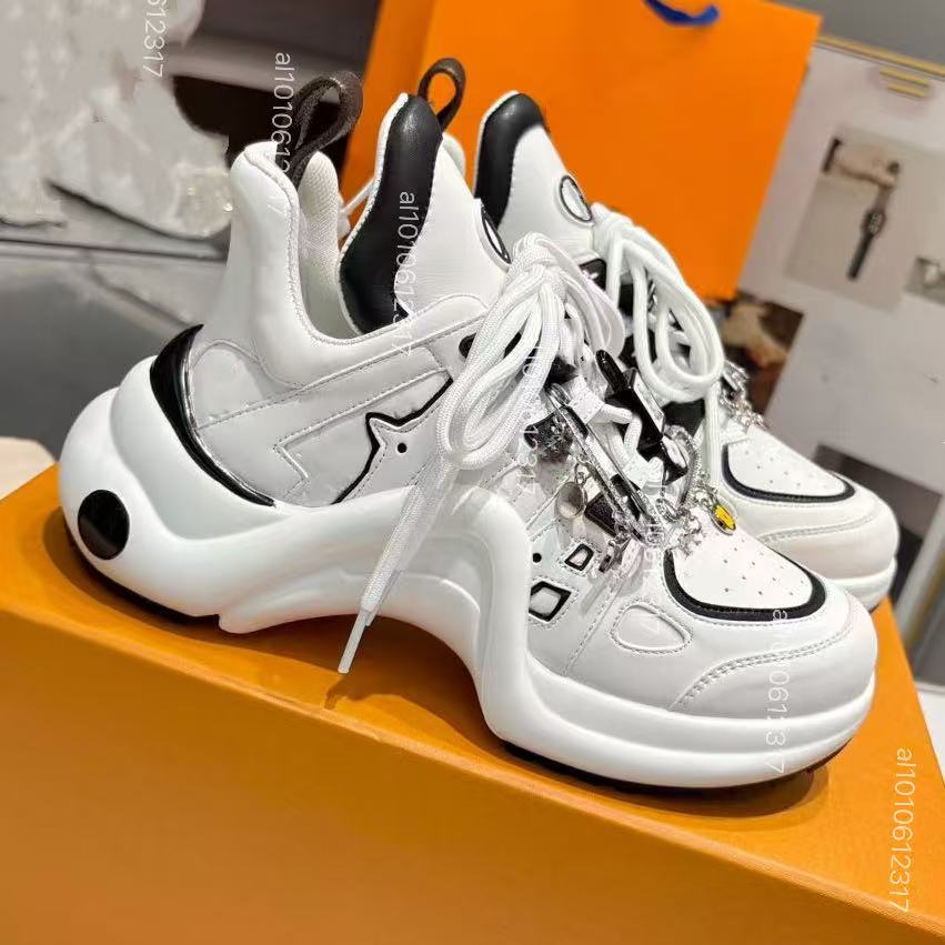 Designer Sneakers Increasing Archlight Shoes Luxury Fashion casual Shoes Runner Trainer Woman outdoors Lace Up Shoe High quality Chunky sneakers 35-
