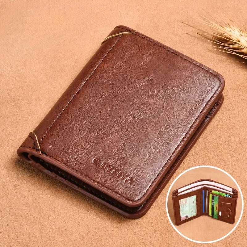 Luxury Designer Mens Wallet PU Leather Credit Card Holder Purse for Men Cardholder Wallets Male Handbag W250826