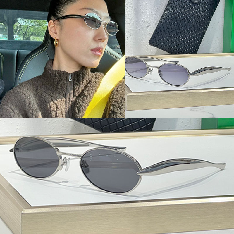 High Quality BV1386S Sardine Oval Unique Sunglasses Luxury Polyamide Lens Women Sunglasses Outdoor Driving Sunshade Protective Glasses With Box
