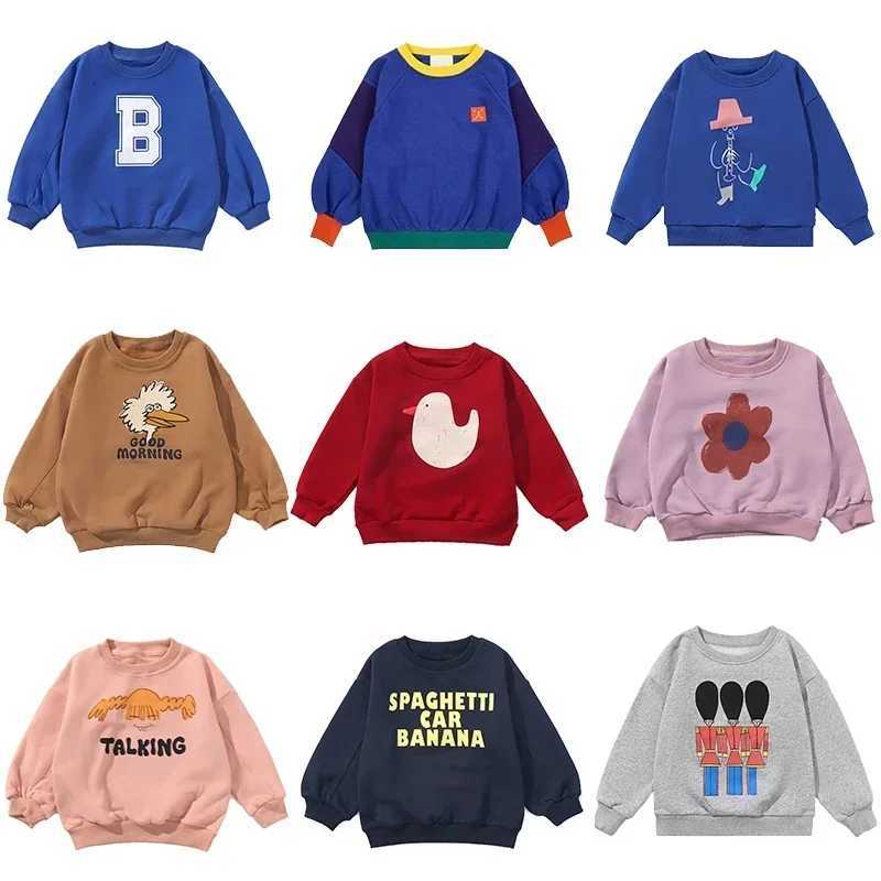 Childrens Spring Autumn Hoodie Print Unisex Sweatshirt European Style Top for Boys and Girls Z250826
