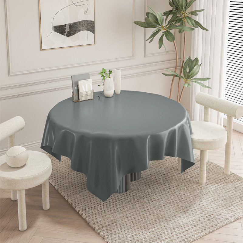 Wash-free, oil-proof and waterproof atmosphere coffee table tablecloth lambskin tablecloth-image-1072606908