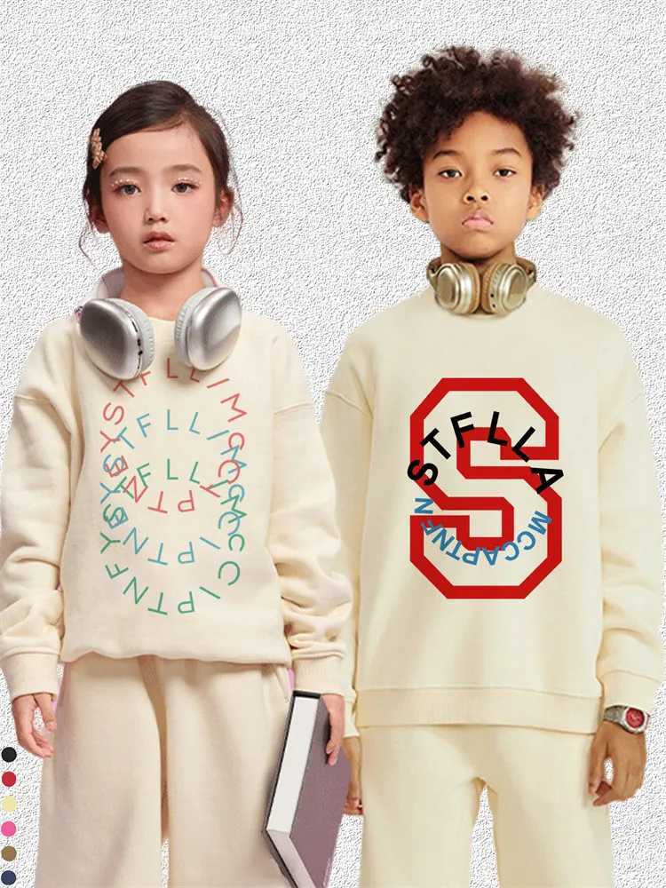 Fashion Baby Boys Sweatshirt Top Autumn Winter Kids Clothes Long sleeves Graffiti Letter Print Child Hoodie Little Girl Pullover Z250826