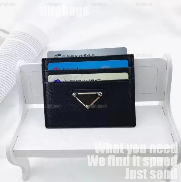 New High End Designer Card Holder Wallet for Ladies Men Pure Leather Belt Box Credit Card Organizer