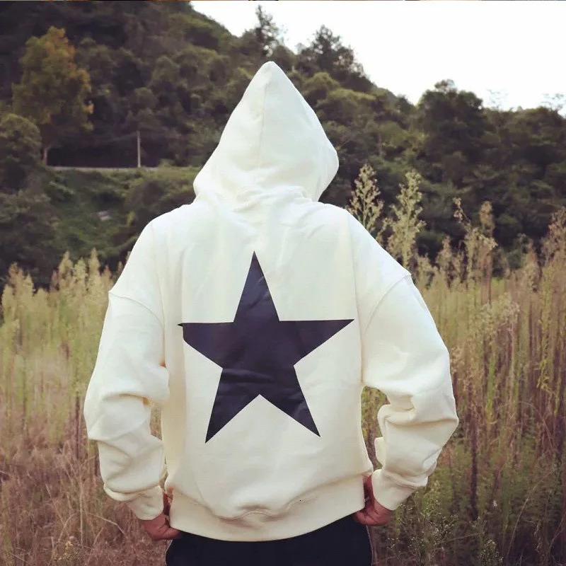 Stars pattern Men Women Spring and Autumn casual sweater Street hoodie knit retro hip hop knit hoodie retro pullover 250826