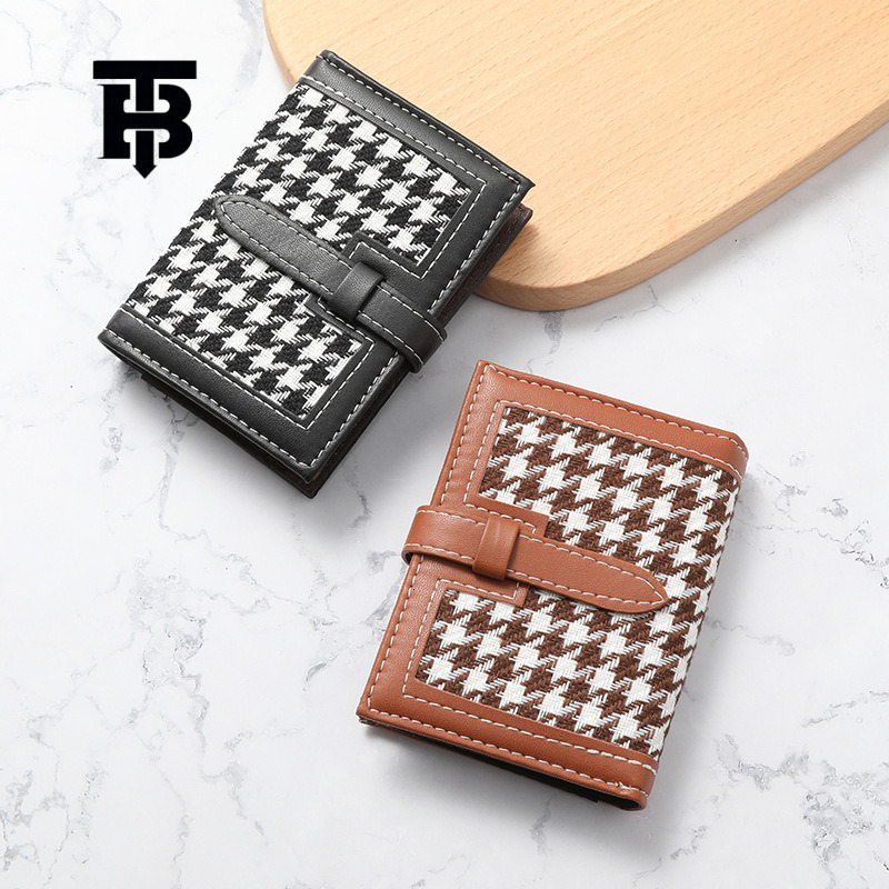 TB BHULAMTE Women's Luxury Woolen Hemp Card Bag Free Shipping Korean style Multi Card Slot Card Bag Fashion and Atmospheric Designer ID Bag Han