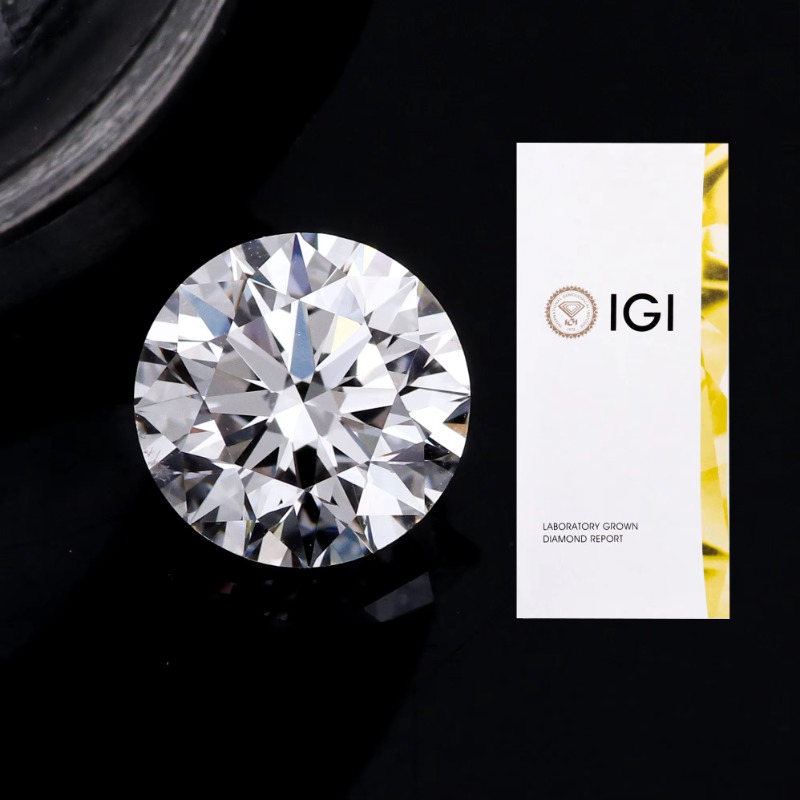 Ready to Ship Wholesale D Color VS1 Clarity 1.02CT Round Brilliant Cut IGI Lab Grown Diamond CVD HPHT