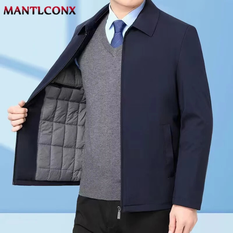 Winter Thick Warm Jacket Men Casual Business Coat Men Blazer Autumn Classic Office Dress Mens Winter Jacket Social Blazers250825