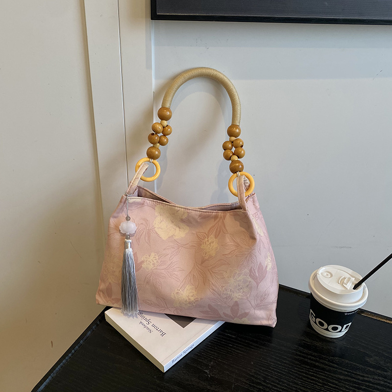 New Chinese Style Large Capacity Women's Summer Fashionable Commuter Handbag Shoulder Underarm Bag