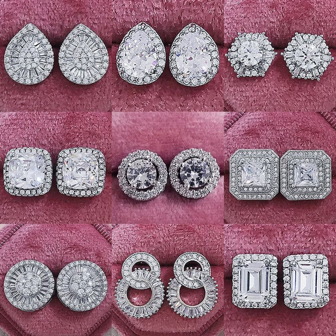 designer earrings silver jewelry luxury earrings 20 styles trendy Lab moissanite earring original 925 sterling silver Party Wedding earrings for wom