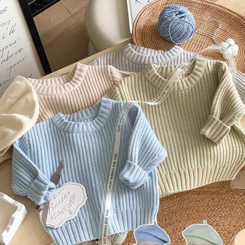 Kids Sweaters Autumn Boys Girls Sweaters Newborn Infant Knit Wear Toddler Knitting Pullovers Tops Spring Baby Girl Boy Sweaters Z250826