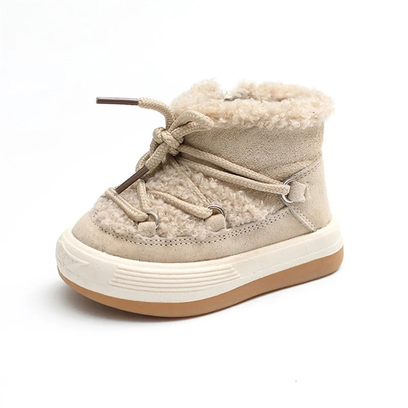 Winter Baby Boots Warm Plush Rubber Sole Toddler Kids Sneakers Infant Shoes Fashion Little Boys Girls Boots250825