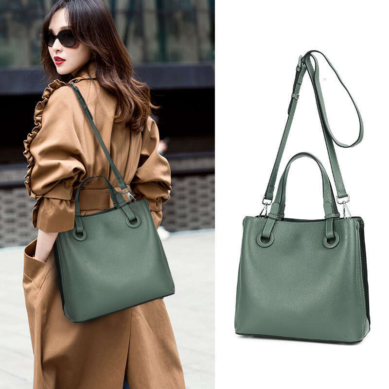 2025 New Trendy Bucket for Women, Crossbody Bag, Soft Leather, Large Capacity, Handheld, Textured, Fashionable Shoulder Bag