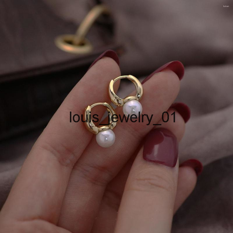 Hoop Earrings 925 Silver Needle French Pear For Women Girls Wedding Party Jewelry Accessories Drop