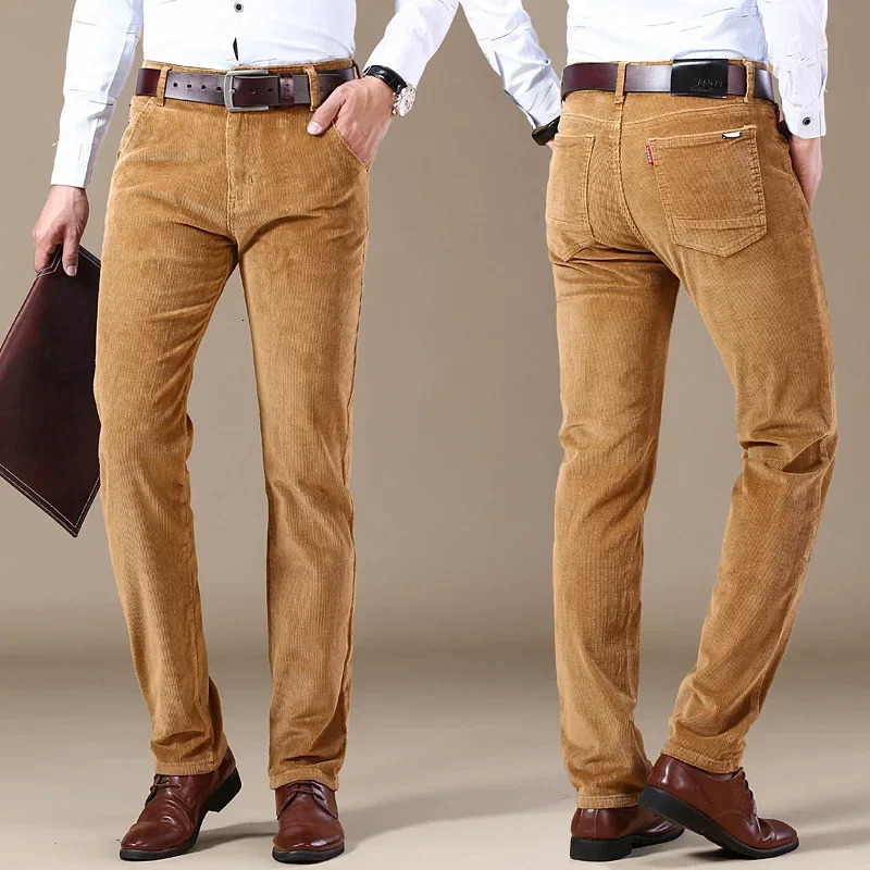 Corduroy Long Pants For Men Casual Straight-Leg Spring Summer Season High Sales Product Youthful Style250825