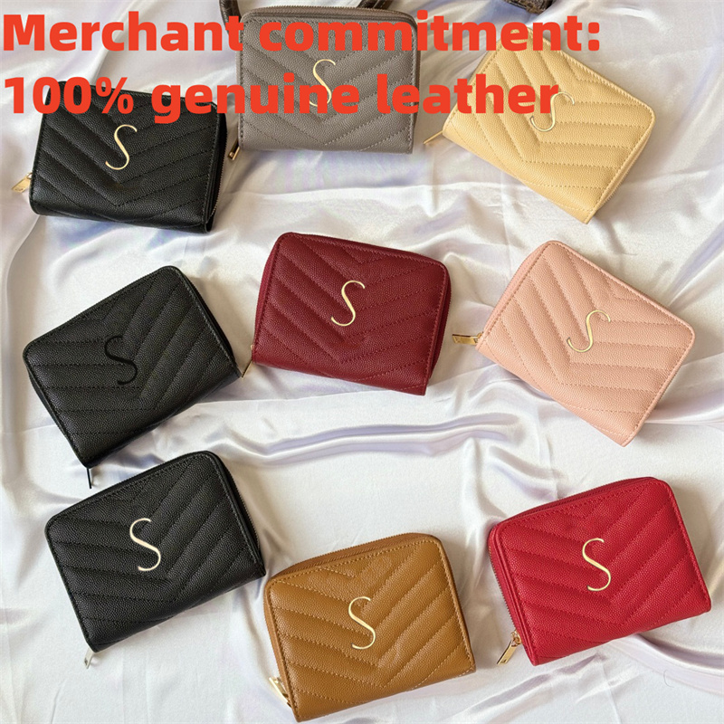 Best seller Designer wallet Luxury Fold wallet Genuine leather Envelope wallet Short Purse Coin Purses Womens coin pouch cardholder passport holders