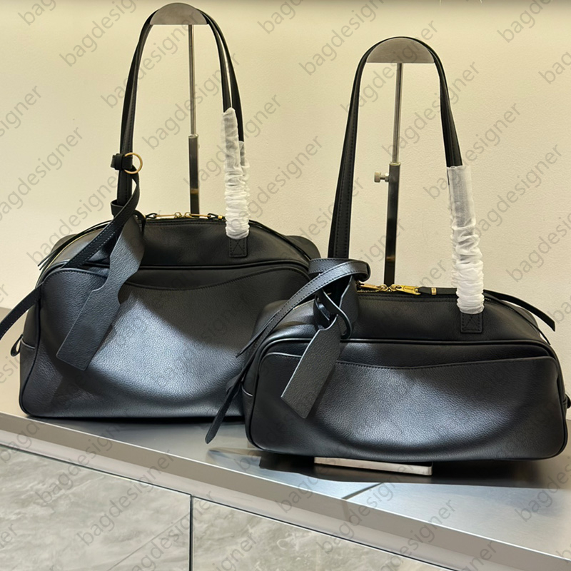Luxury bag designer bag 2025 bowling bag large tote bags purse underarm handbags high quality shoulder bags designer women bag black cowhide leather