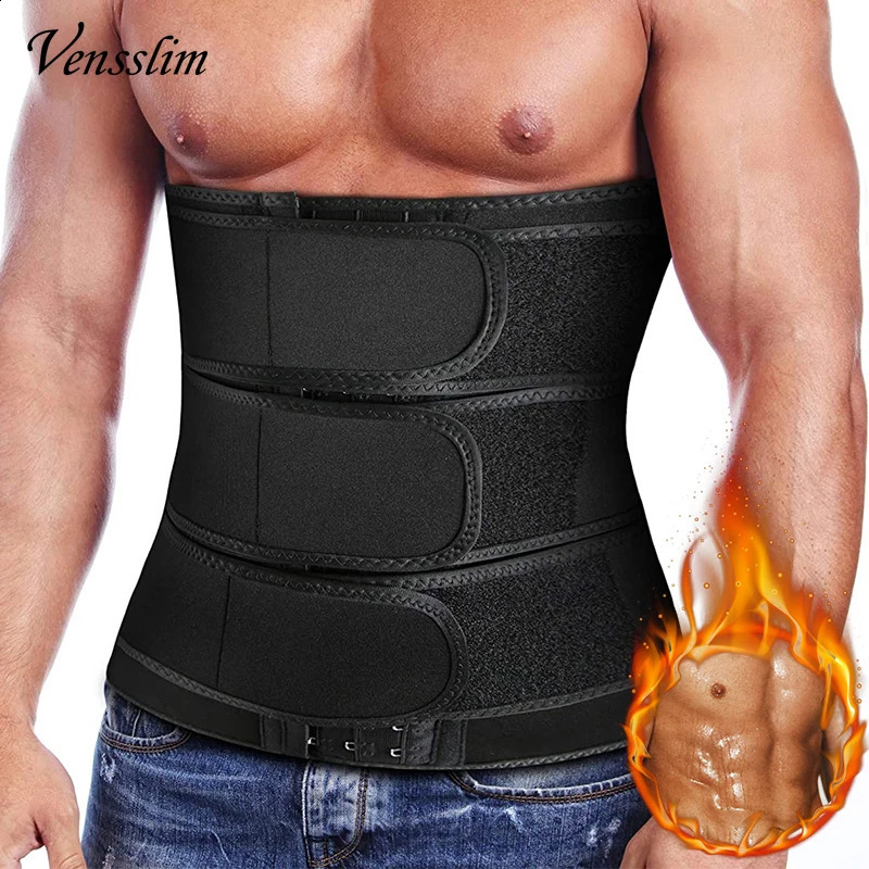 Vensslim Men Waist Trainer Corset Abdominal Slimming Belt Fitness Body Shaper for Weight Loss Strap Compression Waist Trimmer250827