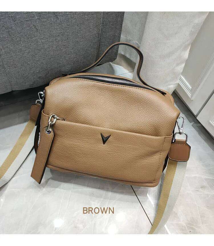 Designer Bags Genuine Leather Fashion Women Messenger Bag Small Handbag British Boston Casual Tote Lady Shoulder Bags New Luxury Bag