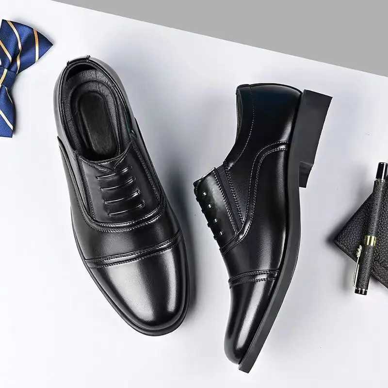 2025 New Summer Mens Shoes Slip Business Male Casual Shoes Wear Resistant Office Shoes Comfortable Men Dress Shoes ZapatosXJ250827