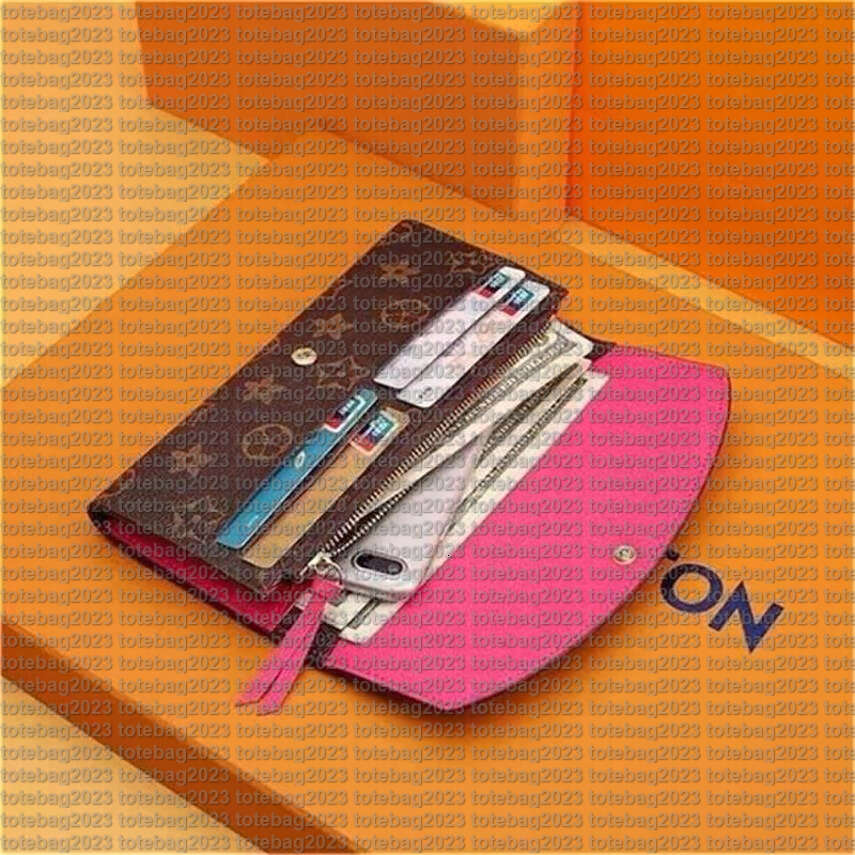 totebag2023 woman's wallet Fashion Designer Wallets Womens Short Purses Designer wallets women Holders Female long zipper purse girl card bag p