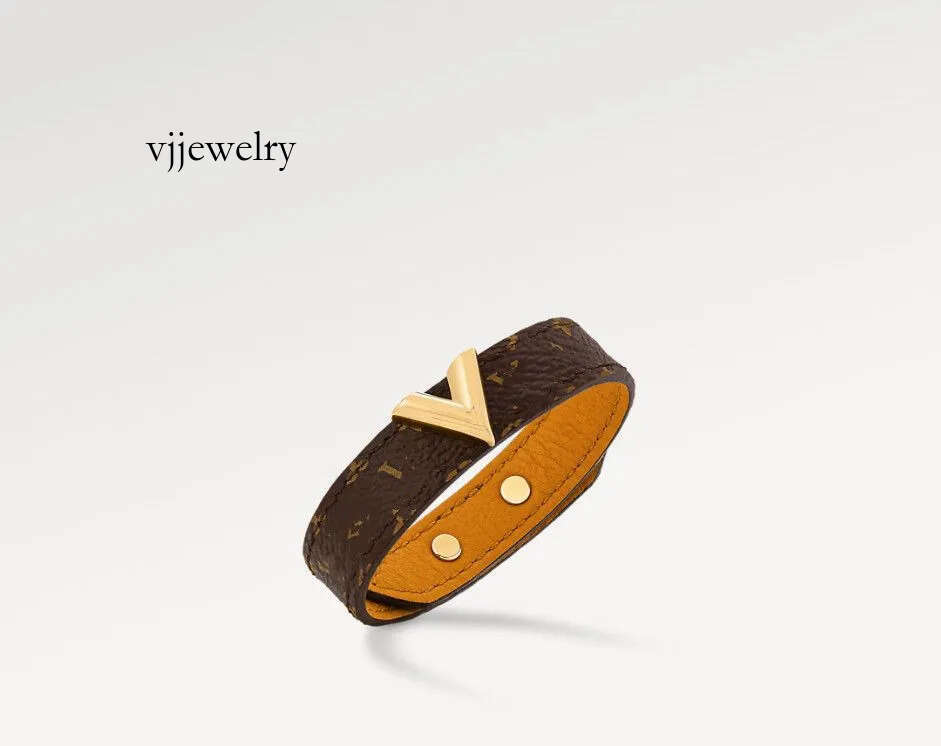 With BOX Designers Faux Leather Bracelets Gold Bangle Mens Designer Jewelry Stainless steel Bracelet Womens Wedding Gifts