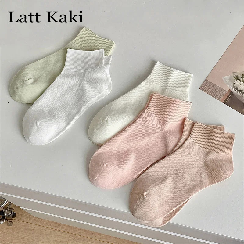 3 Pairs Womens Short Socks Candy Color Summer Plain Cotton Socks Set Breathable Casual Comfy Soft Colorful Socks For Women250827