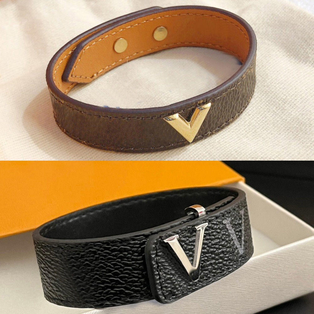 Bangle Designers Mens Womens Bracelets Bangle Luxury Designer Jewelry Leather 18K Gold Plated Stainless steel Bracelet Womens Wedding Gifts AA